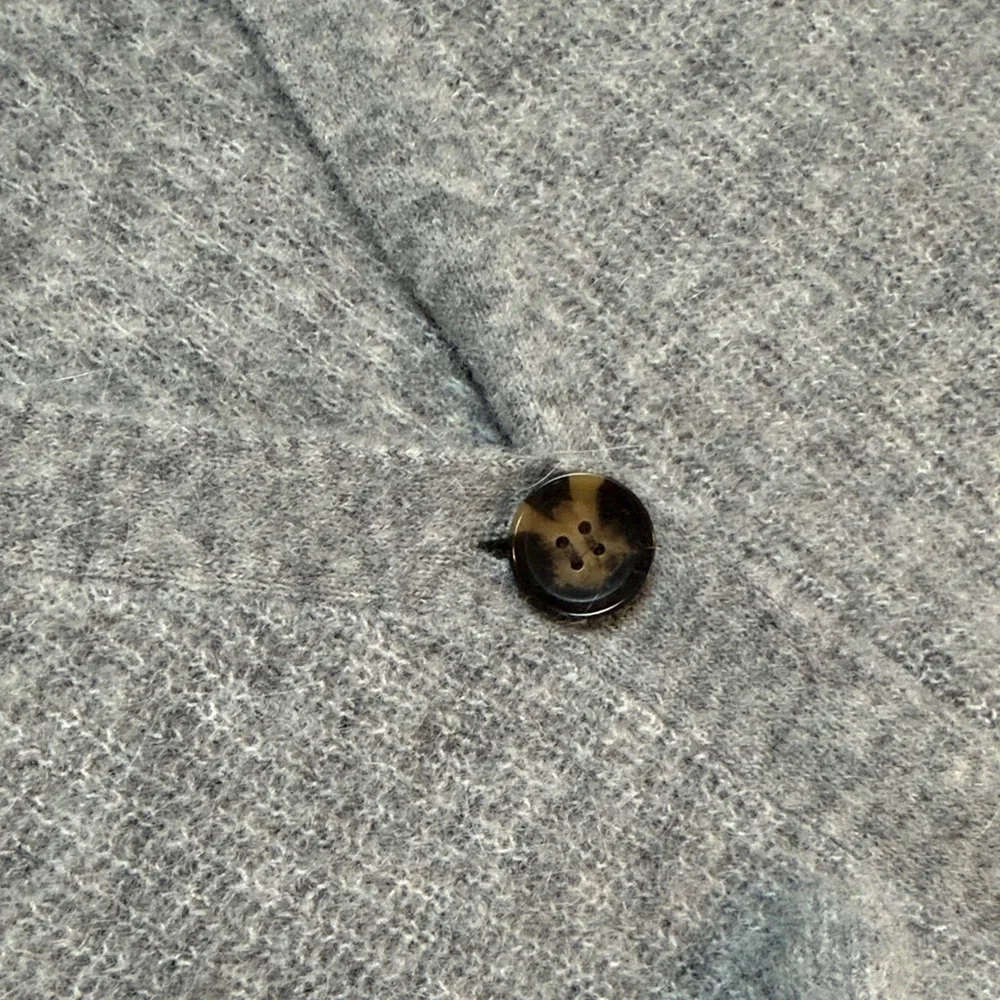 Ganni Light Gray Button-Up Cardigan - Picture 3 of 6